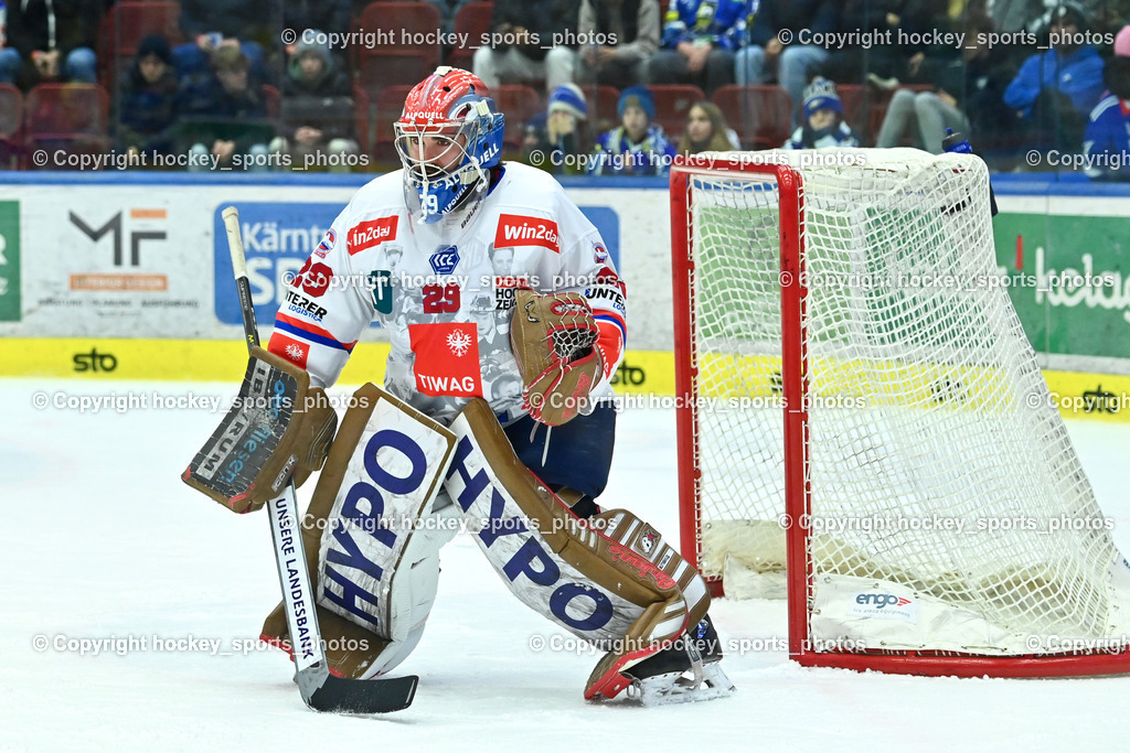 EC IDM Wärmepumpen VSV vs. HC Tiwag Innsbruck-Die Haie | #29 Buitenhuis Evan HC Innsbruck, EC IDM Wärmepumpen VSV vs. HC Tiwag Innsbruck-Die Haie, EC IDM Wärmepumpen VSV vs. HC Tiwag Innsbruck Die Haie am 13.12.2024 in Villach (Stadthalle Villach), Austria, (Photo by Bernd Stefan)