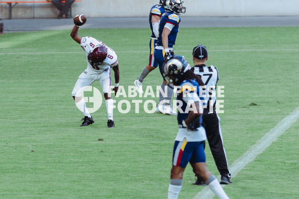 GER Rhein Fire vs. Alpine Rams, American Football, AFLE, Saison 2026, 01.08.2026 | GER Rhein Fire vs. Alpine Rams, American Football, AFLE, Saison 2026, 01.08.2026Foto: Eibner-Pressefoto/Fabian Friese - Realisiert mit Pictrs.com
