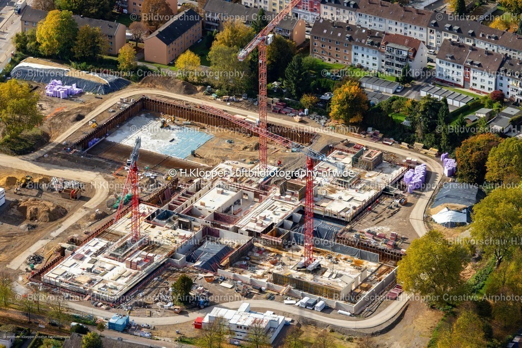 Luftbild Essen-6943 | Luftbild Baustelle zum Neubau Ensemble " Gesamtschule Altenessen-Süd " in Essen im Bundesland Nordrhein-Westfalen, Deutschland - Realisiert mit Pictrs.com