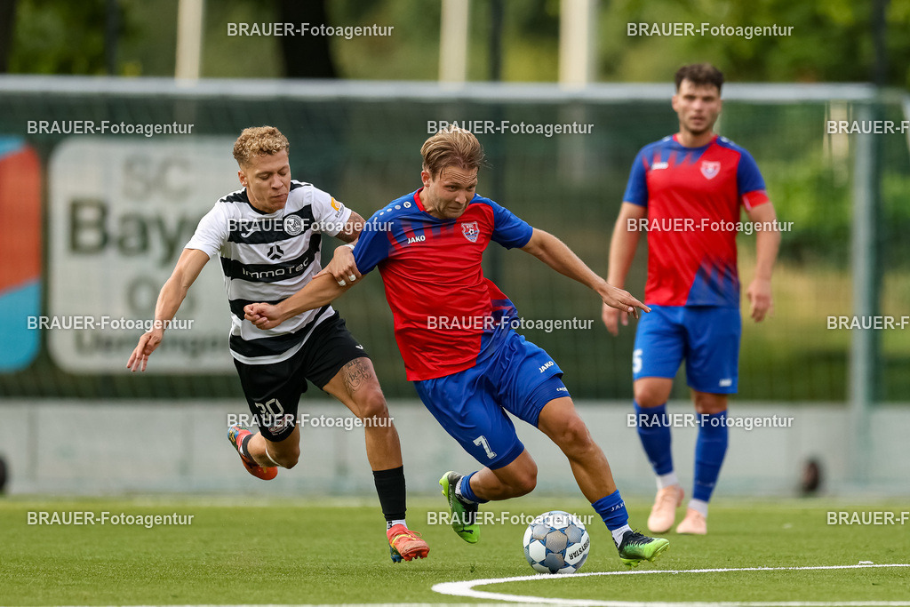 1_KFCWAT_20250723_0469.JPG -  - KFC Uerdingen - SG Wattenscheid 09 - Testspiel | Krefeld, Deutschland, 23.07.25: Nils da Costa Pereira (SG Wattenscheid 09) und Alexander Lipinski (KFC Uerdingen) im Kampf um den Ball waehrend des Testspiel Spiels zwischen KFC Uerdingen - SG Wattenscheid 09 in der Covestro Sportpark am 23. July 2025 in Krefeld, Deutschland. (Foto von Stefan Brauer/Brauer-Fotoagentur)