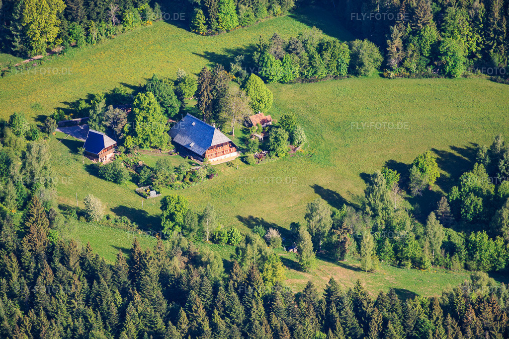 Luftbild: Historischer Schwarzwaldhof Hinterer Liefersbergerhof am Moosenmättle im Ortsteil Diesenhof in Lauterbach im Bundesland Baden-Württemberg in Deutschland.Foto: IMG_156273.jpg vom 17.05.2026 durch Werner Riehm/FLY-FOTO.deAuflösung des Originals: 6000 x 4000 px