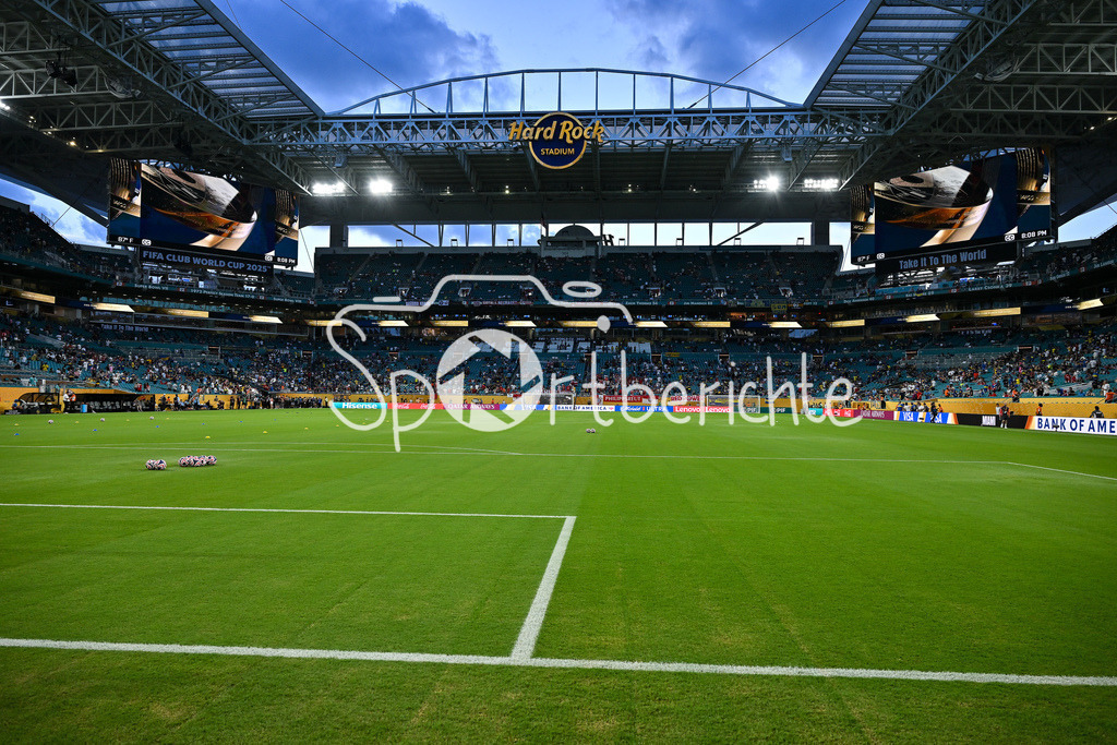 FC Bayern München - Boca Juniors | Es ist angerichtet im Hard Rock Stadium in Miami / Florida / FIFA Club World Cup: FC Bayern Muenchen - Boca Juniors, Hard Rock Stadium am 20.06.2025 / Symbolbild / NOT FOR SALE IN USA