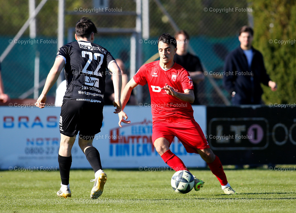A_LUI_25042026_20 | SPORT,FUSSBALL LT1 OOE LIGA 25.04.2026  ASKOE OEDT 1B-VORWAERTS STEYR  IM BILD: FILIP BRESKIC (OEDT1B) UND BEN BREKNER (STEYR) FOTO:FOTOLUI