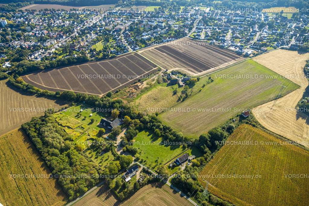 Holzwickede220900728 | Luftbild, Wiesen und Felder Landskroner Straße, Holzwickede, Ruhrgebiet, Nordrhein-Westfalen, Deutschland