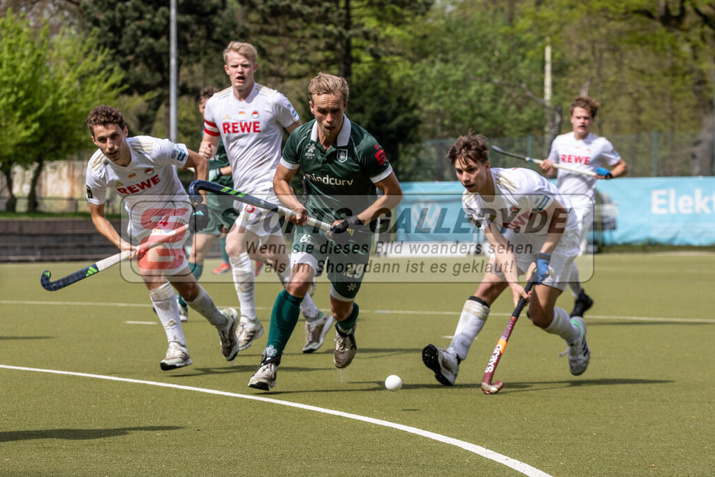 MJ_UHTC-RWK_13.04.2024-43 | Malte Hellwig (Uhlenhorst Mülheim #29), Uhlenhorst Mülheim - Rot-Weiß Köln am 13.4.2024 in der Waldstadion, Mülheim a.d.Ruhr