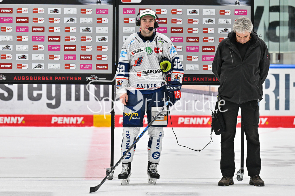Augsburger Panther - Iserlohn Roosters | Gibt nach der Partie noch ein Interview bei Magentasport - Sven ZIEGLER (Iserlohn Roosters 52) / DEL: Augsburger Panther - Iserlohn Roosters, Curt Frenzel Stadion am 17.11.2024