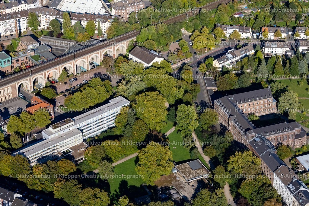 Lufbilder Aachen-6116 | Parkanlage " Kurpark Burtscheid " an der Straße Michaelstreppe in Aachen - Realisiert mit Pictrs.com