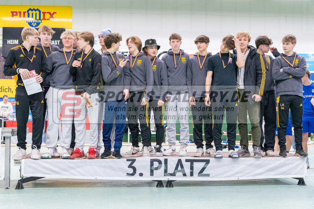 HK_20230305_106376 | Deutsche Meisterschaft MU16 Finale Mannheimer HC - Rot-Weiss Köln / Ehrungen am 5.3.2023 RWK, Köln ,