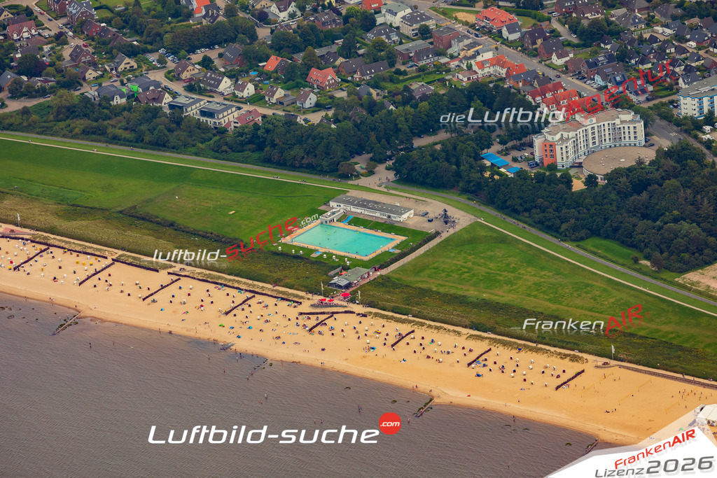Luftaufnahme Döse Cuxhaven - Die Luftaufnahme wurde 2025 vom UL-Flugzeug heraus erstellt ( ohne Drohne ) - Hochauflösende Luftaufnahme - für professionelle Ausdrucke geeignet. Die Geschenkidee !Mit Lizenz und Bildrechte bestellbar