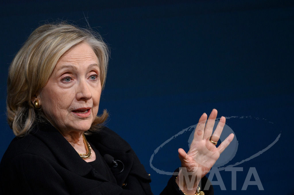 _DWI2952 | Die US-Politikerin Hillary Clinton auf der Veranstaltung Bridging Scholarship and Statecraft im Rahmen der Münchner Sicherheitskonferenz 2026. München, 13.02.2026 Bayern Deutschland  - Realisiert mit Pictrs.com