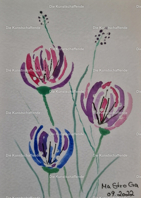 MaStroGa-161721 | Kunstdruck von handgemalter Postkarte. | Art print from hand painted postcard. - Realisiert mit Pictrs.com