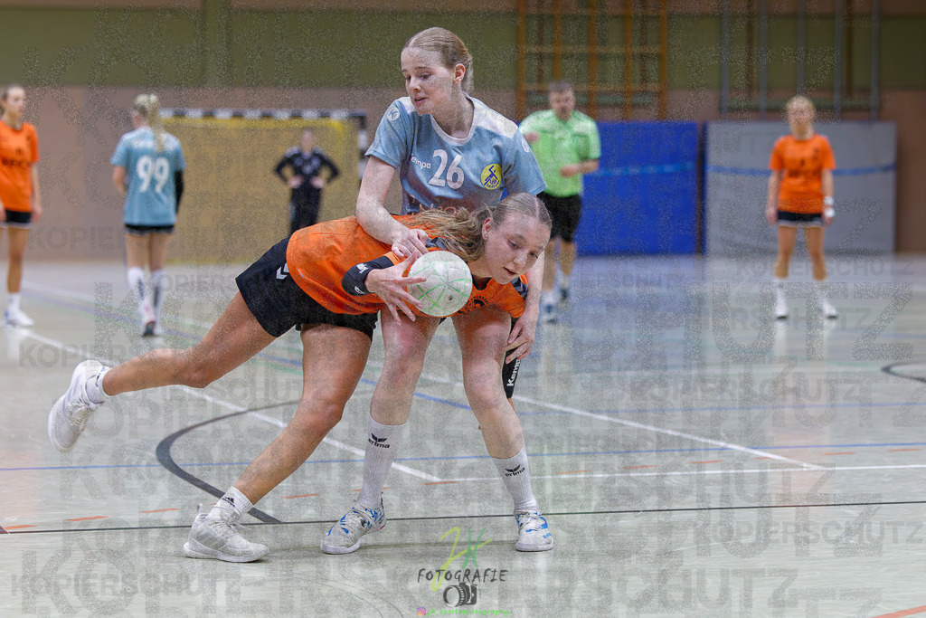 Bezirksliga weibl. A-Jugend; HSG Eibelshausen/Ewersbach - VfB Driedorf | Bezirksliga weibl. A-Jugend; HSG Eibelshausen/Ewersbach - VfB Driedorf am 30.10.2025 in Eibelshausen (Holderberghalle)Photo © 2025 - Jörg Heinrich - Realisiert mit Pictrs.com