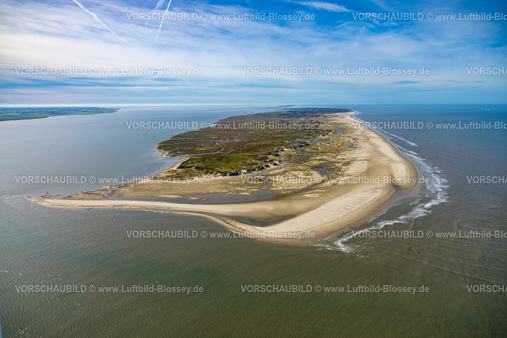 Aurich251105246Norderney | Luftbild, östlichster Punkt von Norderney, Dünen und Sandstrand, Salzwiesen zwischen Möwendüne und Ostende von Norderney, Wichter Ee Seegatt, Norderney, Norddeutschland, Ostfriesland, Niedersachsen, Deutschland