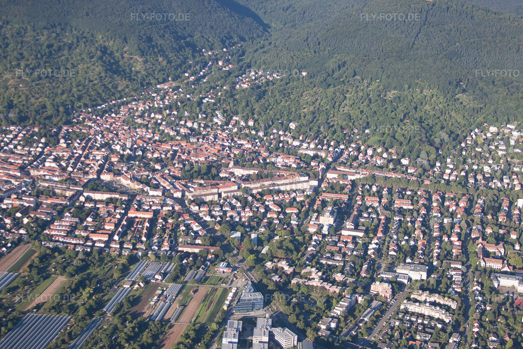 Luftbild: Ortsansicht im Ortsteil Handschuhsheim in Heidelberg im Bundesland Baden-Württemberg in Deutschland. Foto: IMG_51935.jpg vom 18.08.2012 durch Werner Riehm/FLY-FOTO.de