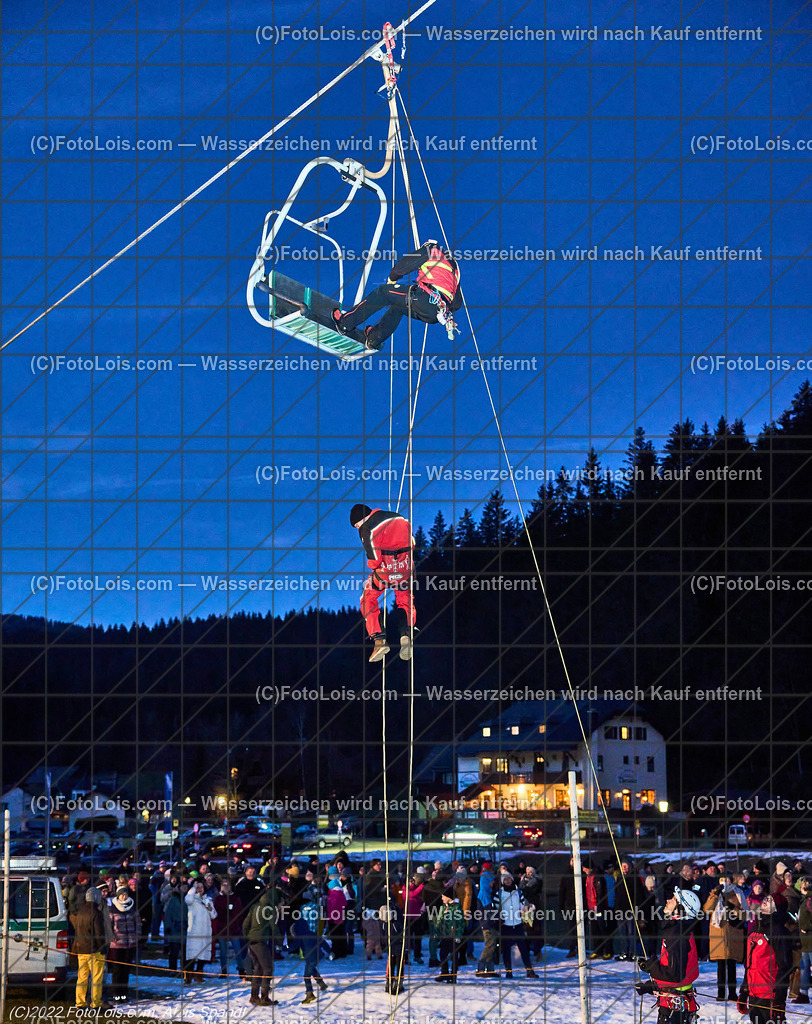 ALP0253_Liftbergeuebung_BRD-Lackenhof | (C)FotoLois.com, Alois Spandl, Liftbergeübung des Bergrettungsdienstes Lackenhof am Ötscherlift im Weitental, Mi 28. Dezember 2022.