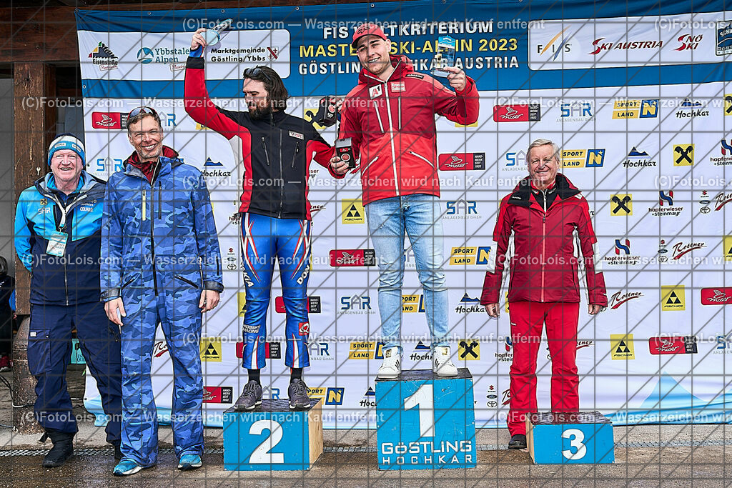 ALP1462_FMC-GS_Siegerehrung | (C)FotoLois.com, Alois Spandl, FIS Masters Cup Ski Alpin 2023 Hochkar, GiantSlalom-Kategorie A-B-C, Fr 24. März 2023.