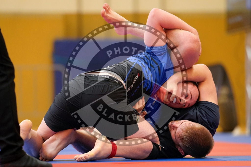 20240203PBB08313 | Fighters compete during the Brazilian Jiu-Jitsu Championship of the AJP Tour in Maintal by Frankfurt am Main, Germany, on February 2, 2024.