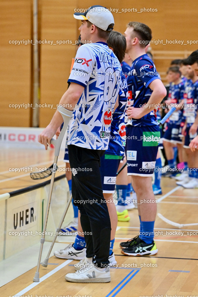 VSV Unihockye vs. KAC Floorball | #66 Jakob Rainer VSV Unihockey, VSV Unihockye vs. KAC Floorball, VSV Unihockye vs. KAC Floorball am 13.04.2025 in Villach (Ballspielhalle St. Martin), Austria, (Photo by Bernd Stefan)