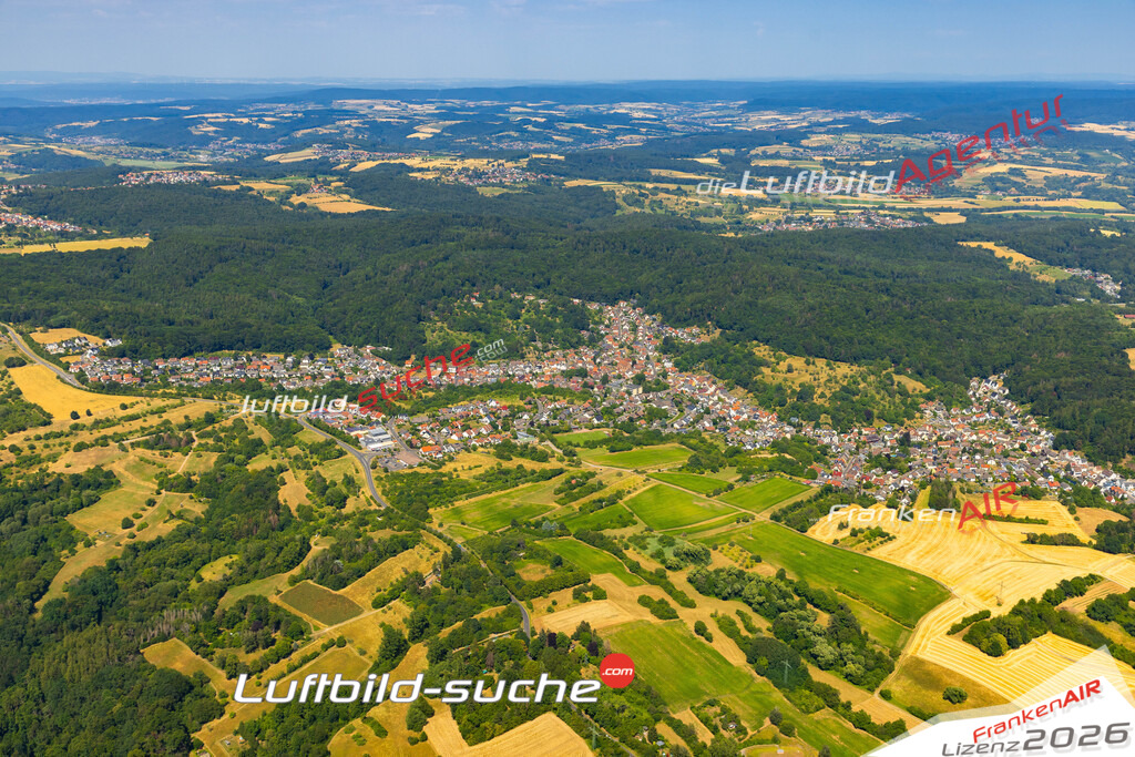 Das Luftbild zeigt :  Glattbach - Die Luftaufnahme wurde 2023 vom UL-Flugzeug aus erstellt ( keine Drohne ) - Hochauflösende Luftaufnahme - Für grossformatige Ausdrucke geeignet. Die Geschenkidee !Mit Lizenz und Bildrechte bestellbar