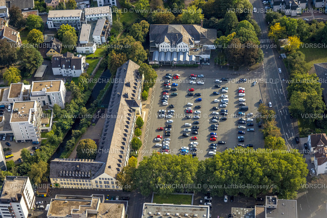 Siegen230912269 | Luftbild, Lindenschule und Parkplatz Bismarckplatz Weidenau, Weidenau-West, Siegen, Siegerland, Nordrhein-Westfalen, Deutschland