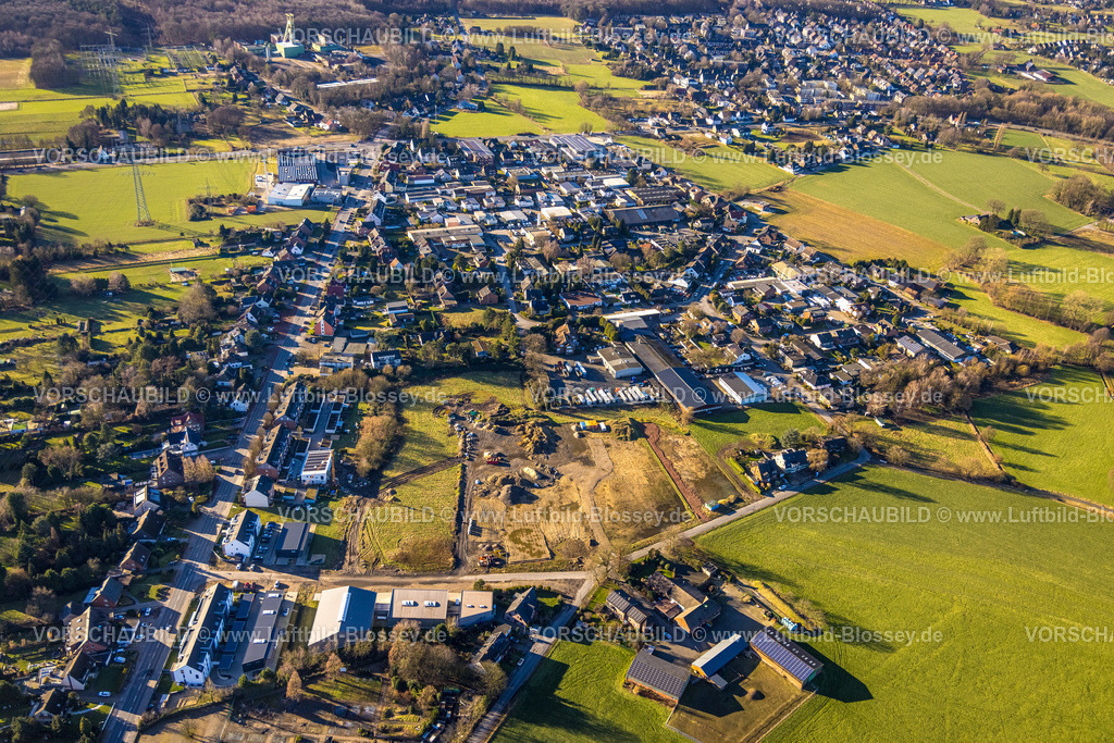 Bottrop240107766 | Luftbild, Baugebiet Giesenheide, Wohngebiet Ortsansicht Kirchhellen-Süd, Bottrop, Ruhrgebiet, Nordrhein-Westfalen, Deutschland