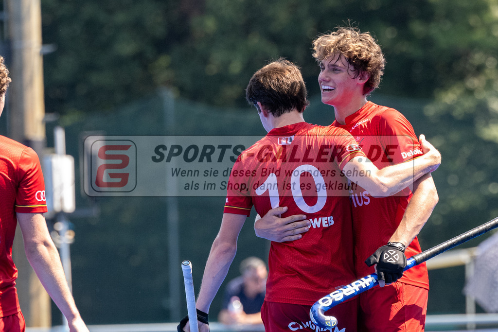 SFE_20230709_0057 | EuroHockey EM U18 Boys Belgium vs Ireland am 09.07.2023 in Krefeld (Gerd-Wellen-Hockeyanlage), Photo: Stephan Fehrmann 2023 (Sports-Gallery)