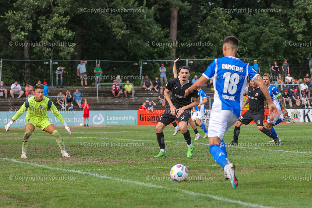 Giessen_Darmstadt (377) | 16.07.2023; Testspiel; Waldstadion Gießen; FC Gießen - SV Darmstadt 98; Ergebnis: 2:0 (0:0)