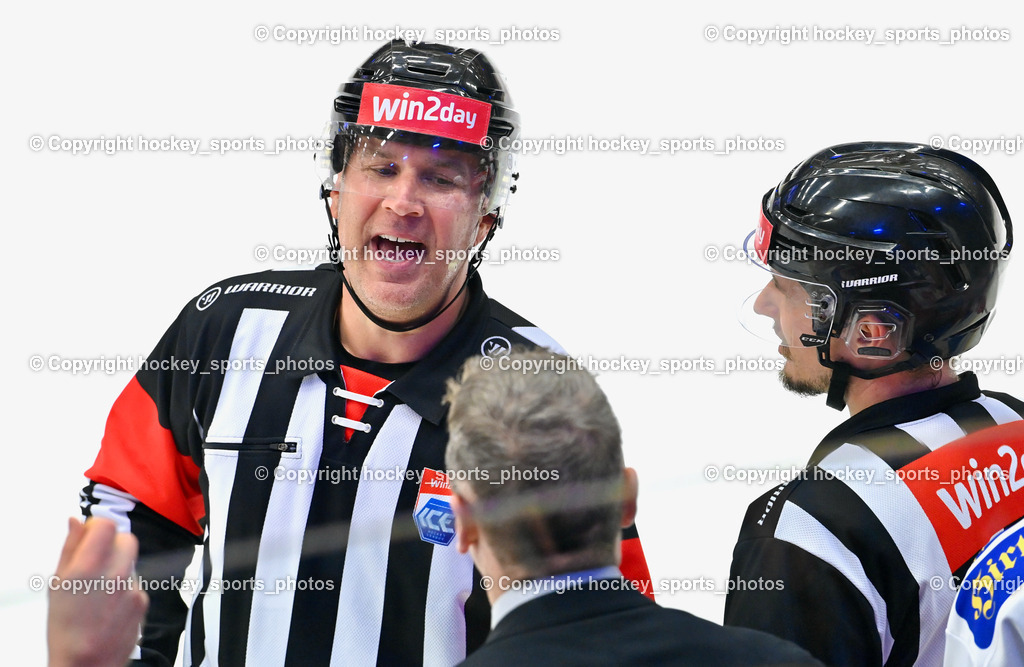 EC IDM Wärmepumpen VSV vs. EC KAC 10.12.202 | SMETANA LADISLAV GATOL-SCHAFRANEK MAXIMILIAN, Referees, Headcoach EC KAC FUREY KIRK, 