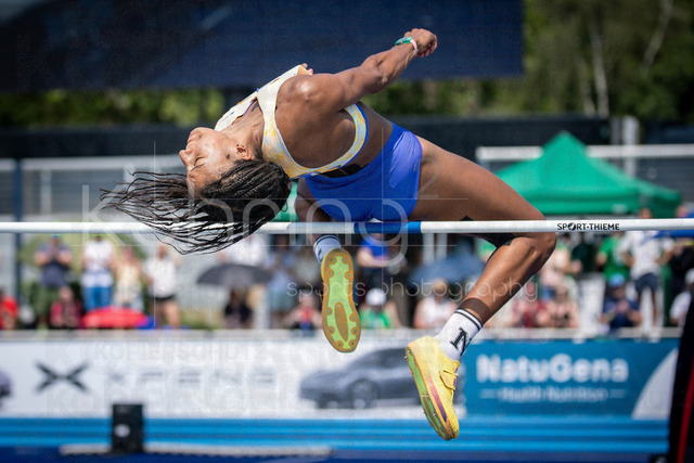 Multisport Event; Ratingen, 27.06.2026 | RATINGEN, GERMANY - JUNE 27, 2026 : Nafissatou Thiam (BEL / Belgium) competes during heptathlon’s high jump the Multisport Event at Stadion Ratingen on June 27, 2026 in Ratingen, Germany.