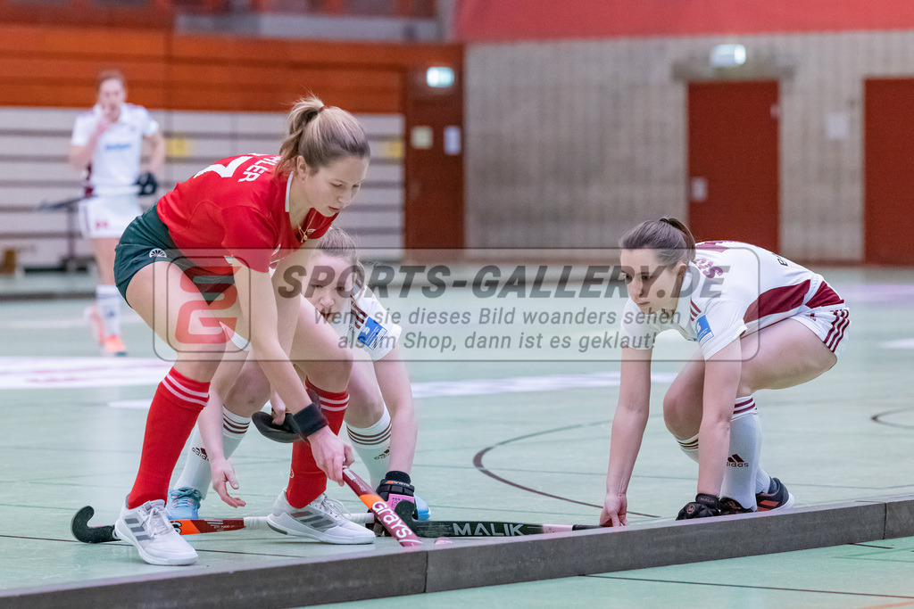 HK_20230122_103035 | 1. Bundesliga ( Halle ) Damen Crefelder HTC - Rot-Weiss Köln am 22.1.2023 Crefelder HTC  ( CHTC ) Halle Glockenspitz , Krefeld , Michler Nele ( Crefelder HTC #77 )