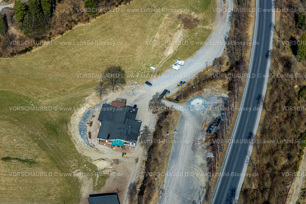 Schmallenberg220303855 | Luftbild, Ski und Freizeitgbiet Hohe Lied, Hellermanns Hütte Skihütte Hohe Lied, Gellinghausen, Schmallenberg, Sauerland, Nordrhein-Westfalen, Deutschland