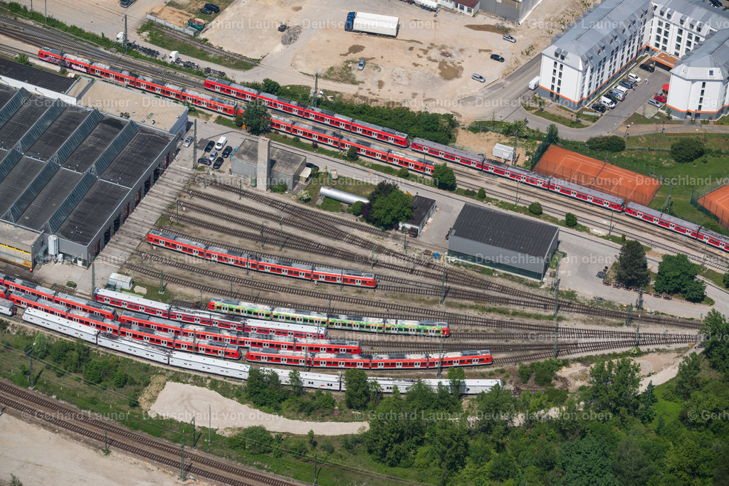 3804202 | Gleisanlagen und S-Bahn Depot Berg am Laim, München