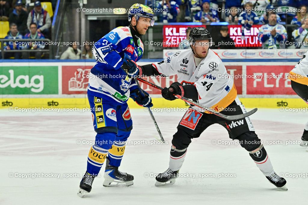 EC IDM Wärmepumpen VSV vs. Pioneers Vorarlberg | #26 Guus van Nes EC VSV, #44 Julius Reini Pioneers Vorarlberg, EC IDM Wärmepumpen VSV vs. Pioneers Vorarlberg, EC IDM WÄRMEPUMPEN VSV vs. Pioneers Vorarlberg am 03.10.2025 in Villach (Stadthalle Villach), Austria, (Photo by Bernd Stefan)
