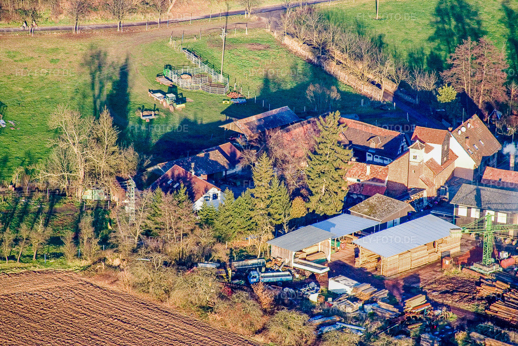 Luftbild: Schaidt, Schaidter Mühle im Ortsteil Schaidt in Wörth im Bundesland Rheinland-Pfalz in Deutschland. Foto: IMG_14827.jpg vom 30.11.2008 durch Werner Riehm/FLY-FOTO.de