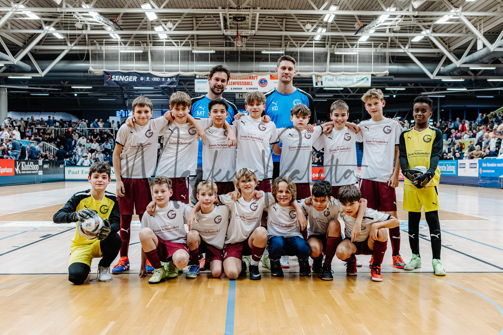 47. Stadtmeisterschaften im Hallenfußball 2025, Endrunde | Stadtmeisterschaften im Hallenfußball 2025, Endrunde, Sporthalle Berg Fidel in Münster. Foto: sportfotografie.ms | Markus Paletta - Realisiert mit Pictrs.com