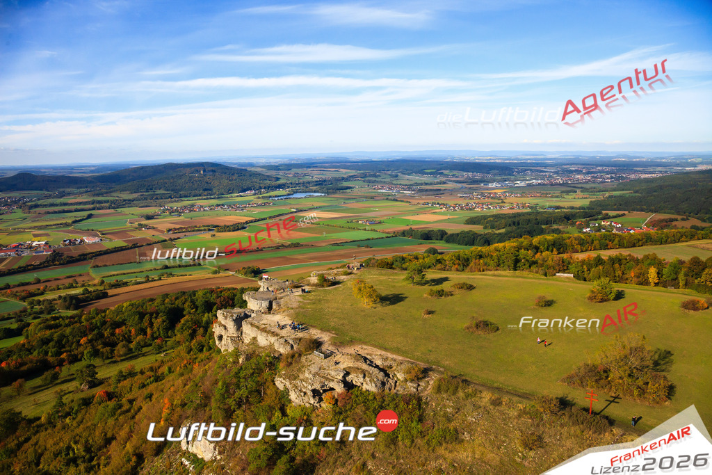 Die Luftaufnahme Staffelberg - Bad Staffelstein wurde vom UL-Flugzeug (keine Drohne) aus fotografiert.Hohe Druck- Auflösung-die Geschenkidee!
