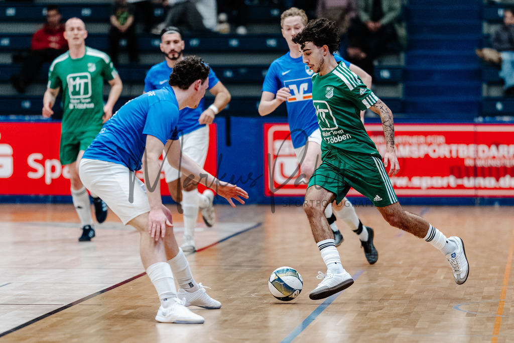 47. Stadtmeisterschaften im Hallenfußball 2025, Vorrunde | Stadtmeisterschaften im Hallenfußball 2025, Vorrunde, Sporthalle Berg Fidel in Münster. Foto: sportfotografie.ms | Markus Paletta - Realisiert mit Pictrs.com