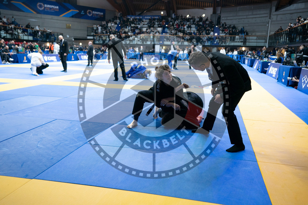 20240119PBB2095 | Fighters compete during the IBJJF European Championship in Paris, France, on January 19, 2024.