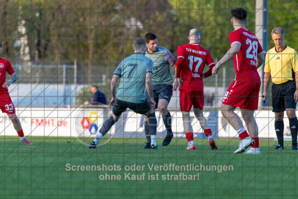 20260416_193636_0023 | #,1.FC Donzdorf (türkis) vs. TSV Weilheim (rot), Fußball, Bezirkspokal - Bezirk Neckar/Fils, Viertelfinale, Saison 2025/2026, Rasenplatz Lautertal Stadion, Süßener Straße 16, 73072 Donzdorf, 16.04.2026 - 19:30 Uhr,Foto: PhotoPeet / Sport- &amp; Eventfotografie / Peter Harich