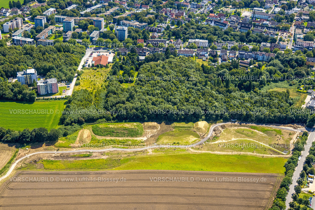 Bochum230802126 | Luftbild, Freifläche an der Havkenscheider Straße, Quartier Havkenscheider Höhe, Laer, Bochum, Ruhrgebiet, Nordrhein-Westfalen, Deutschland