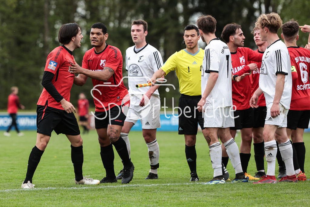 TSV Dinkelscherben - TSV Aindling | Rudelbildung zur Halbzeit