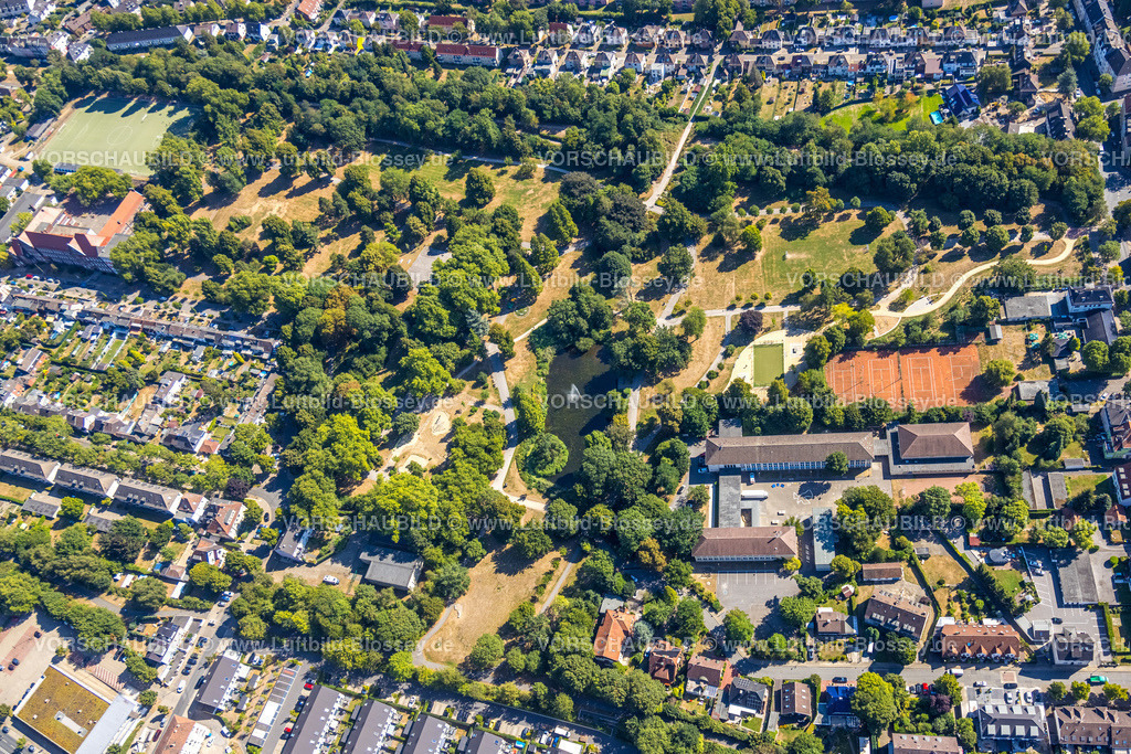 Essen220806824 | Luftbild, Kaiser-Wilhelm-Park, Parkschule, Essen-Altenessen, Essen, Ruhrgebiet, Nordrhein-Westfalen, Deutschland