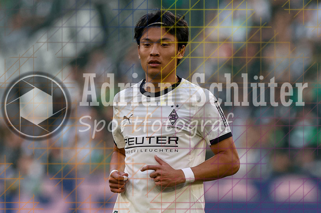 Borussia Mönchengladbach vs Eintracht Frankfurt - Bundesliga  | Mönchengladbach, Deutschland, 27.09.25:   Shuto Machino (Borussia Mönchengladbach) schaut waehrend des Spiels der Bundesliga zwischen Borussia Mönchengladbach vs Eintracht Frankfurt im Stadion im Borussia Park(Foto von Brauer-Fotoagentur / Adrian Schlueter)