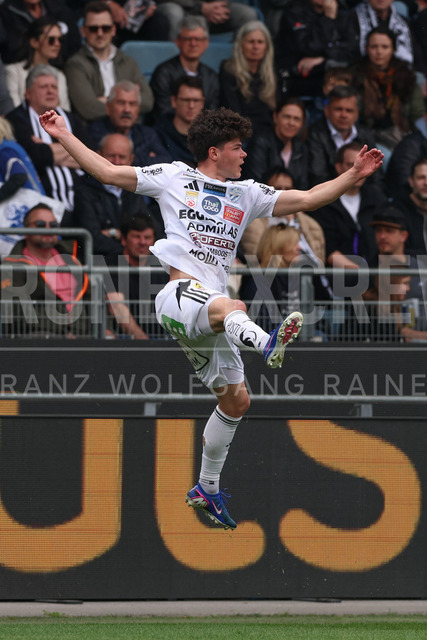 SK Puntigamer Sturm Graz vs TSV Egger Glas Hartberg – Championship Group    | Graz, Austria, 12.Apr.26 - SOCCER - ADMIRAL Bundesliga, SK Puntigamer Sturm Graz vs TSV Egger Glas Hartberg. The image shows Luca Pazourek (Hartberg).    