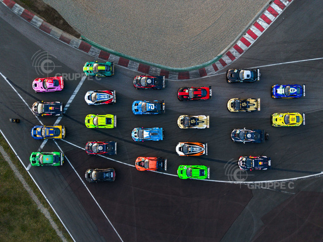 DTM025_040119223704035JS_JS | DTM, Testfahrten Oschersleben 2025 - Foto: Gruppe C Photography; #1 Lamborghini Huracán GT3 EVO 2, ABT Sportsline: Mirko Bortolotti; #2 Lamborghini Huracán GT3 EVO 2, ABT Sportsline: Nicki Thiim; #7 Aston Martin Vantage GT3, Comtoyou Racing: Gilles Magnus; #8 Aston Martin Vantage GT3, Comtoyou Racing: Nicolas Baert; #10 Ferrari 296 GT3, EMIL FREY RACING: Ben Green; #11 BMW M4 GT3 Evo, Schubert Motorsport: Marco Wittmann; #14 Ferrari 296 GT3, EMIL FREY RACING: Jack Atiken; #16 McLaren 720S GT3 Evo, Dörr Motorsport: Timo Glock; #19 Lamborghini Huracán GT3 EVO 2, TGI Team Lamborghini by GRT: Luca Engstler; #22 Mercedes-AMG GT3, Mercedes-AMG Team Landgraf: Lucas Auer; #24 Mercedes-AMG GT3, Mercedes-AMG Team Winward: Maro Engel; #25 McLaren 720S GT3 Evo, Dörr Motorsport: Ben Dörr; #29 Audi R8 LMS GT3 Evo2, Land Motorsport: Ricardo Feller; #33 BMW M4 GT3 Evo, Schubert Motorsport: René Rast; #36 Ford Mustang GT3,  HRT Ford Performance: Arjun Maini; #48 Mercedes-AMG GT3, Mercedes-AMG Team MANN-Filter: Jules Gounon; #63 Lamborghini Huracán GT3 EVO 2, TGI Team Lamborghini by GRT: Jordan Pepper; #64 Ford Mustang GT3,  HRT Ford Performance: Fabio Scherer; #69 Ferrari 296 GT3, EMIL FREY RACING: Thierry Vermeulen; #71 Lamborghini Huracán GT3 EVO 2, Paul Motorsport: Maximilian Paul; #84 Mercedes-AMG GT3, Mercedes-AMG Team Landgraf: Tom Kalender; #90 Porsche 911 GT3 R (992), Manthey EMA: Ayhancan Güven; #91 Porsche 911 GT3 R (992), Manthey EMA: Thomas Preining; #92 Porsche 911 GT3 R (992), Manthey Junior Team: Morris Schuring - Realisiert mit Pictrs.com