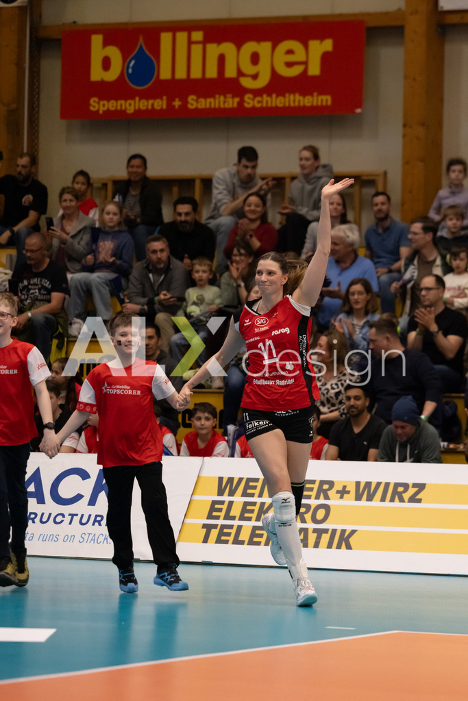 Volleyball I Frauen I Saison 2025-2026 I Volleyball NLA | Women I  Playoffs Finals 2/5 I  VC Kanti Schaffhausen - viteos NUC I  10.04.2026 | 11 Kateřina Holásková (CZ) (VC Kanti Schaffhausen) – Mitte - Realisiert mit Pictrs.com