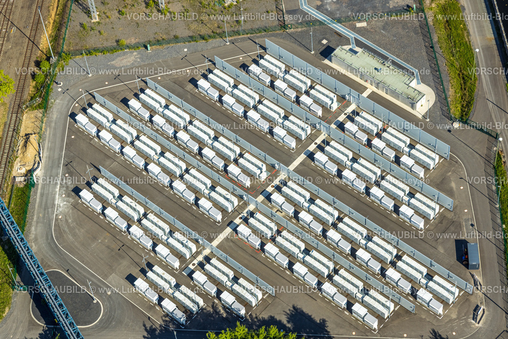 Hamm250500759 | Luftbild, Batterienspeicher Stellplatz des RWE Kraftwerk Westfalen, Uentrop, Hamm, Ruhrgebiet, Nordrhein-Westfalen, Deutschland