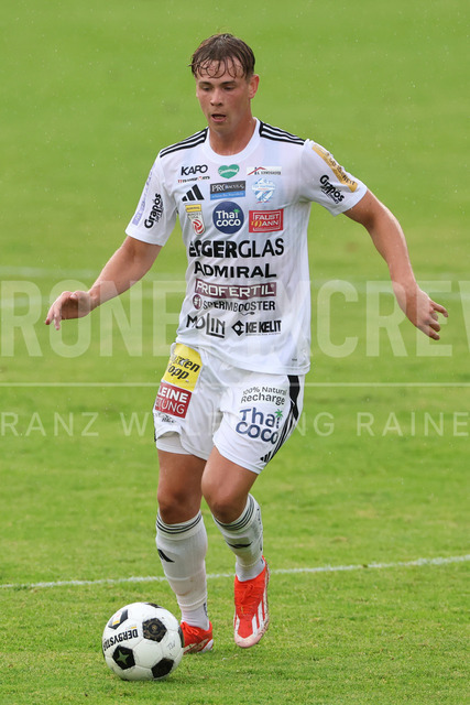 Friendly Match: SC Weiz vs TSV Hartberg in Weiz | Weiz, AUSTRIA, 01.JUL.26 - SOCCER - ADMIRAL Bundesliga, SC Weiz vs TSV Hartberg, test match. The image shows Fabian Wilfinger (Hartberg).