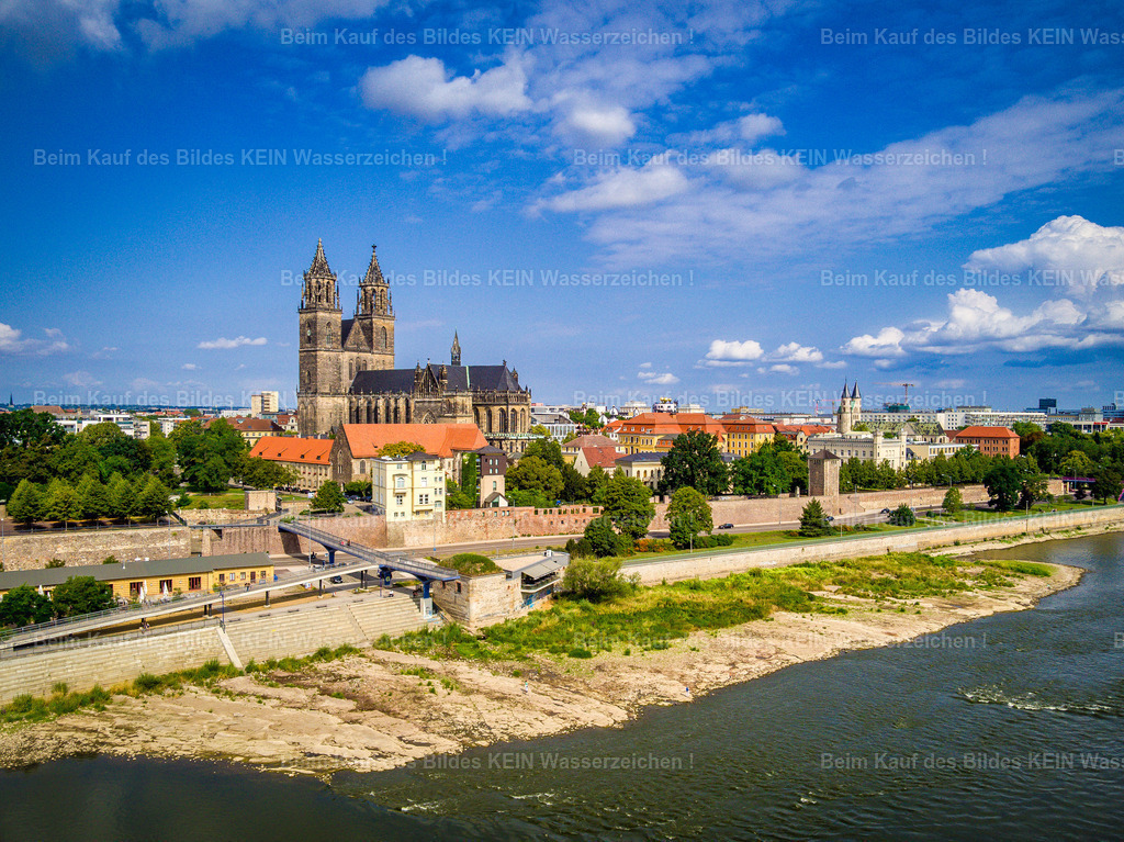 Domfelsen der Elbe bei historischem Niedrigwasser in Magdeburg-0056 | Domfelsen bei Niedrigwasser - Realisiert mit Pictrs.com