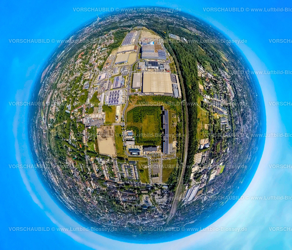 Gelsenkirchen240890594GewerbegebietSchalkerVerein | Luftbild, Gewerbegebiet Industriepark Schalker Verein, Europastraße, mit bilstein group und Dokas Handelsgesellschaft mbH, Erdkugel, Fisheye Aufnahme, Fischaugen Aufnahme, 360 Grad Aufnahme, tiny world, little planet, fisheye Bild, Bulmke-Hüllen, Gelsenkirchen, Ruhrgebiet, Nordrhein-Westfalen, Deutschland